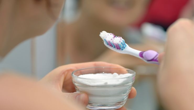 Bicarbonato di sodio per sbiancare i denti